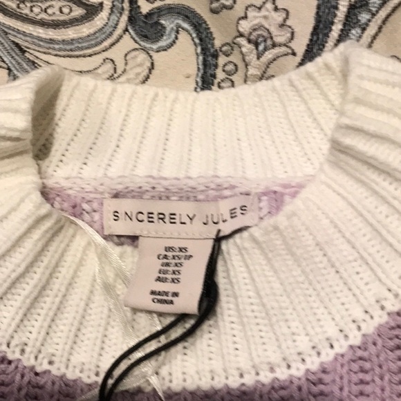 Sincerely Jules ladies cropped long sleeve sweater - Picture 3 of 4